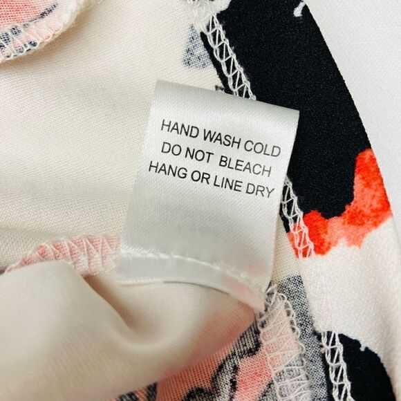 Chloe & Katie Womens Top Sleeveless Bodycon Lace Up Closure Floral Medium - Picture 8 of 9